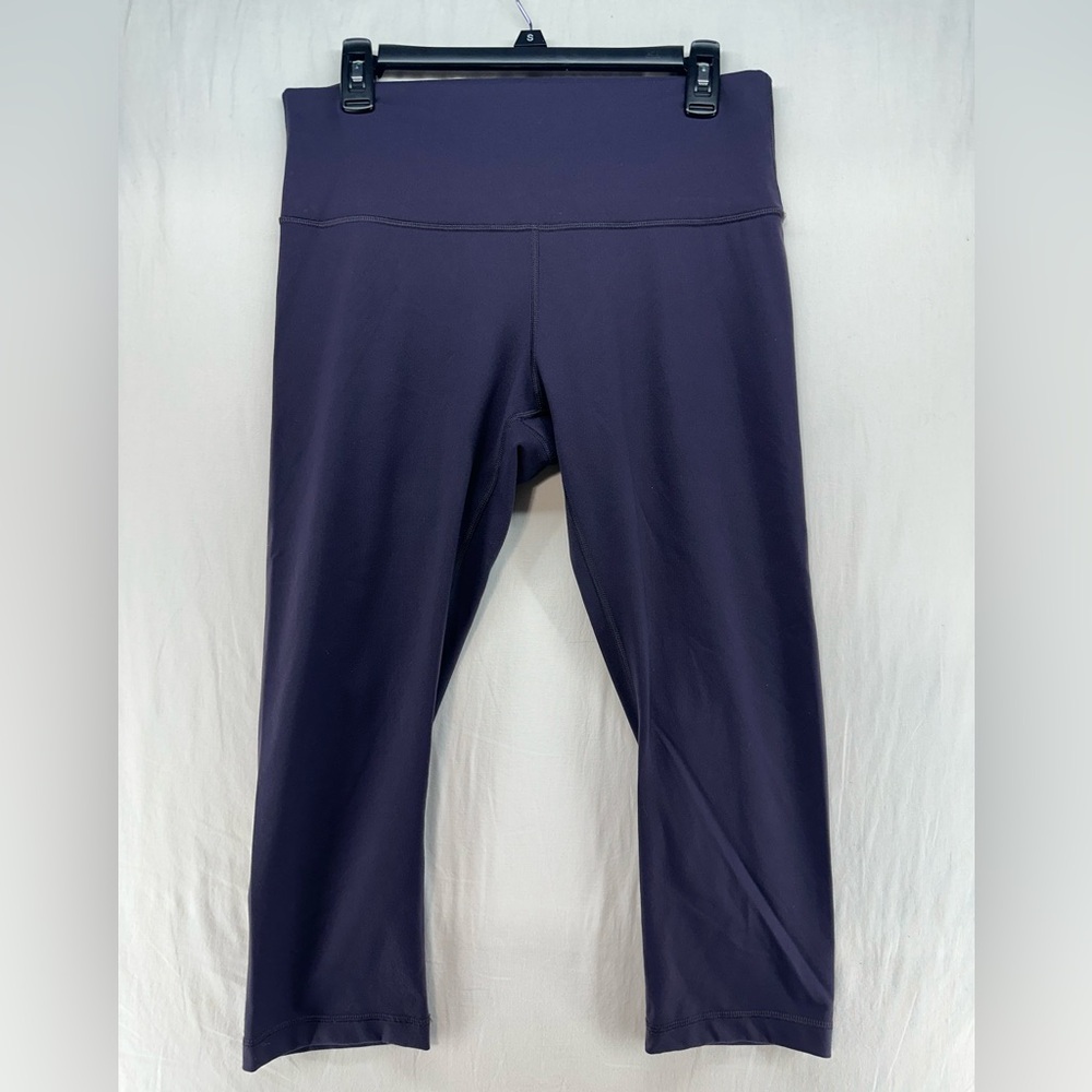 Lululemon Wunder‎ Under Crrop Leggings Dense Purple Women's Size 12